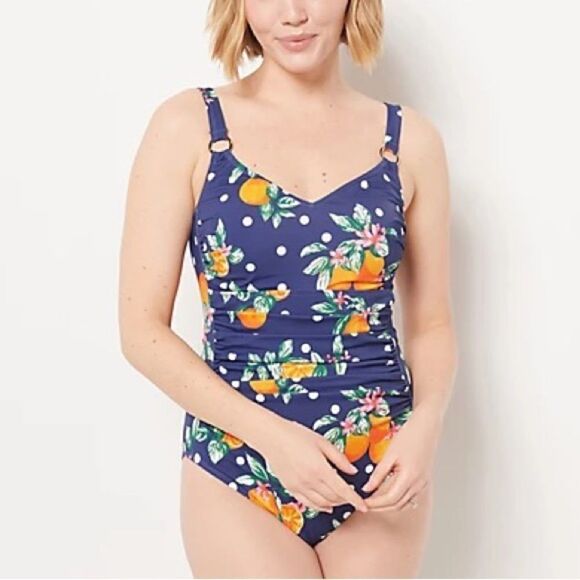 Isaac Mizrahi Live! Bridgehampton 1-Piece Swimsuit - Picture 1 of 6